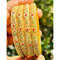 Royal Art Premium Finish Pota Stone Festive Bangles Set
