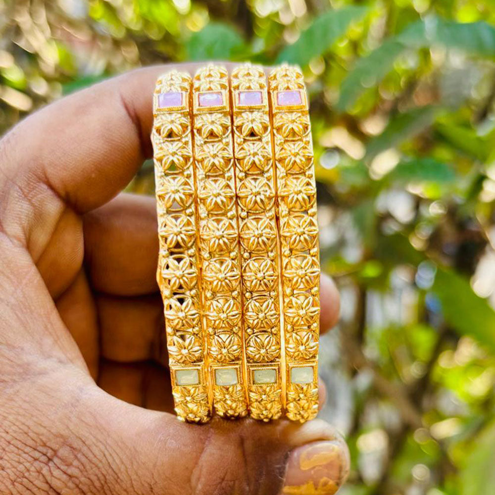 Royal Art Premium Finish Pota Stone Festive Bangles Set