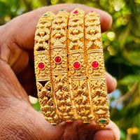 Royal Art Premium Finish Pota Stone Festive Bangles Set
