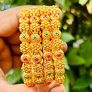 Royal Art Premium Finish Pota Stone Festive Bangles Set
