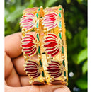 Royal Art Premium Finish Lutos Meenakari Festive Bangles Set