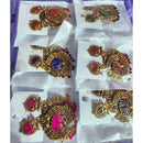 Rekha Gold Royal Meenakari And Pearl Designer Dangler Earrings