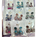 Rekha Gold Oxidised Plated Royal Lotus Meenakari And Pearl Designer Jhumki Earrings (Pack of 30)
