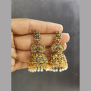 Rekha Gold Pota Stone And Pearl Temple Meenakari Designer Dangler Earrings  (Pack of 20)