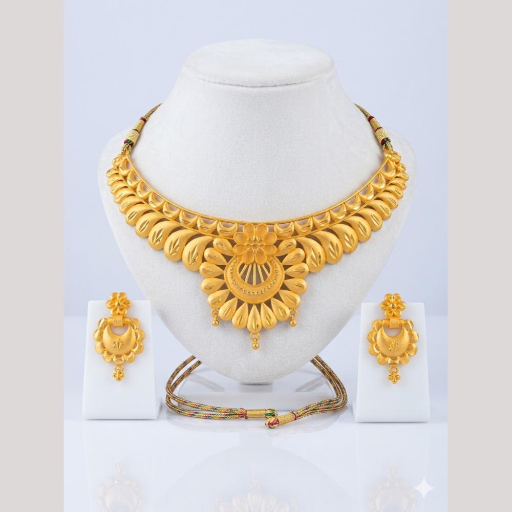 Kishi Jewels Traditional Gold Plated Choker Necklace Set (Pack of 6)
