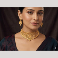 Kishi Jewels Traditional Gold Plated Choker Necklace Set (Pack of 6)