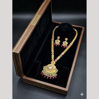 Kishi Jewels Traditional Gold Plated Pota Stone And Beads Necklace Set (Pack of 6)