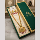 Kishi Jewels Traditional Gold Plated Pota Stone And Beads Necklace Set (Pack of 6)