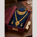 Kishi Jewels Premium Gold Plated Long & Short Double Necklace Set (Pack of 6)