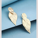 Viraasi Stylish Gold Plated Nature Inspired Leaf Dangler Earrings