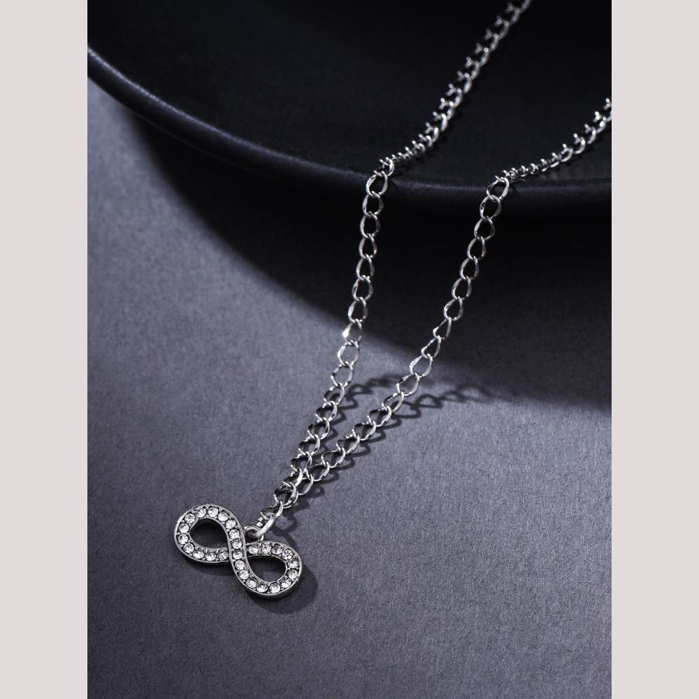 Viraasi Designer Austrian Stone Embellished Chain Pendant Girls & Women