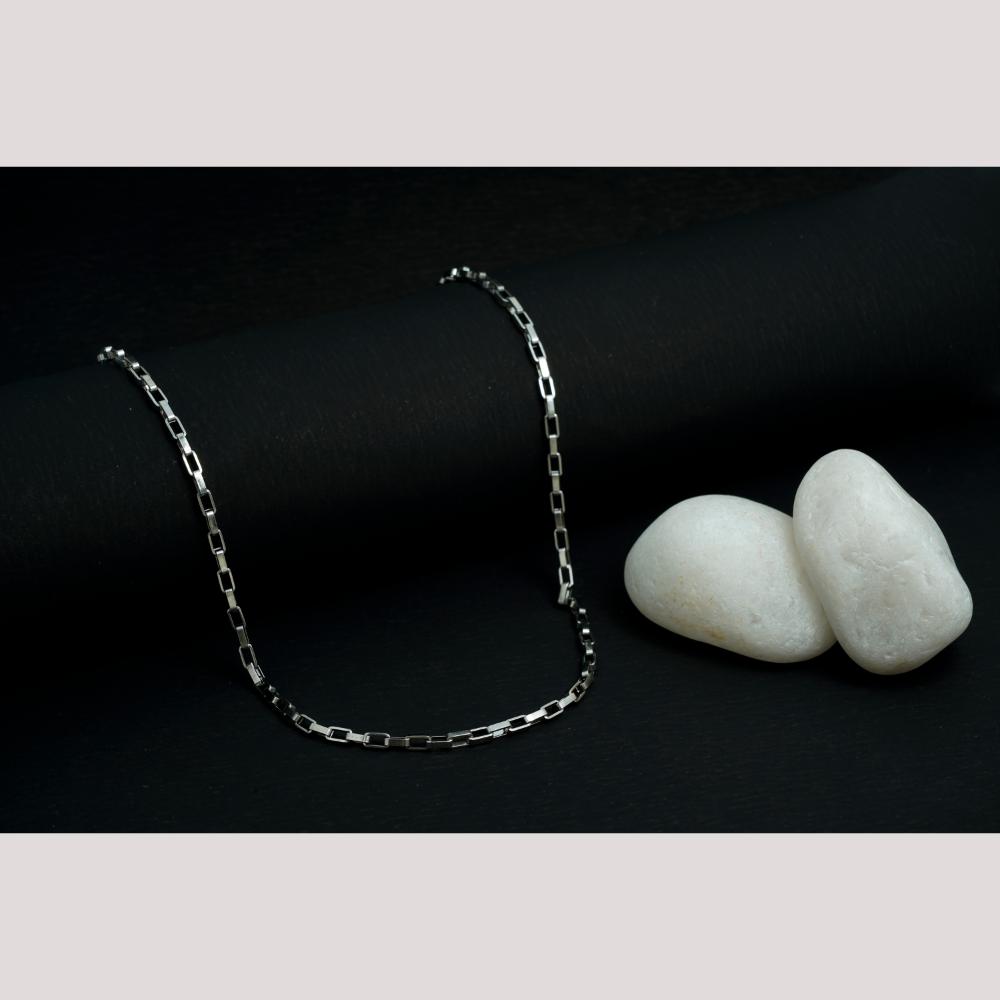 Viraasi Classic Silver Plated Chain For Men