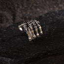 Viraasi Oxidised Plated Men's Statement Ring