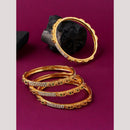 Viraasi Sparkling Austrian Stone And Meenakari Bangles Set for Women