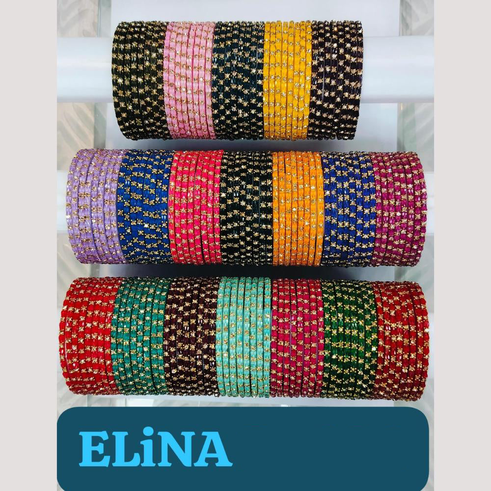 Chitra Bangles Multi Color Bangle (12 Piece In One Box)