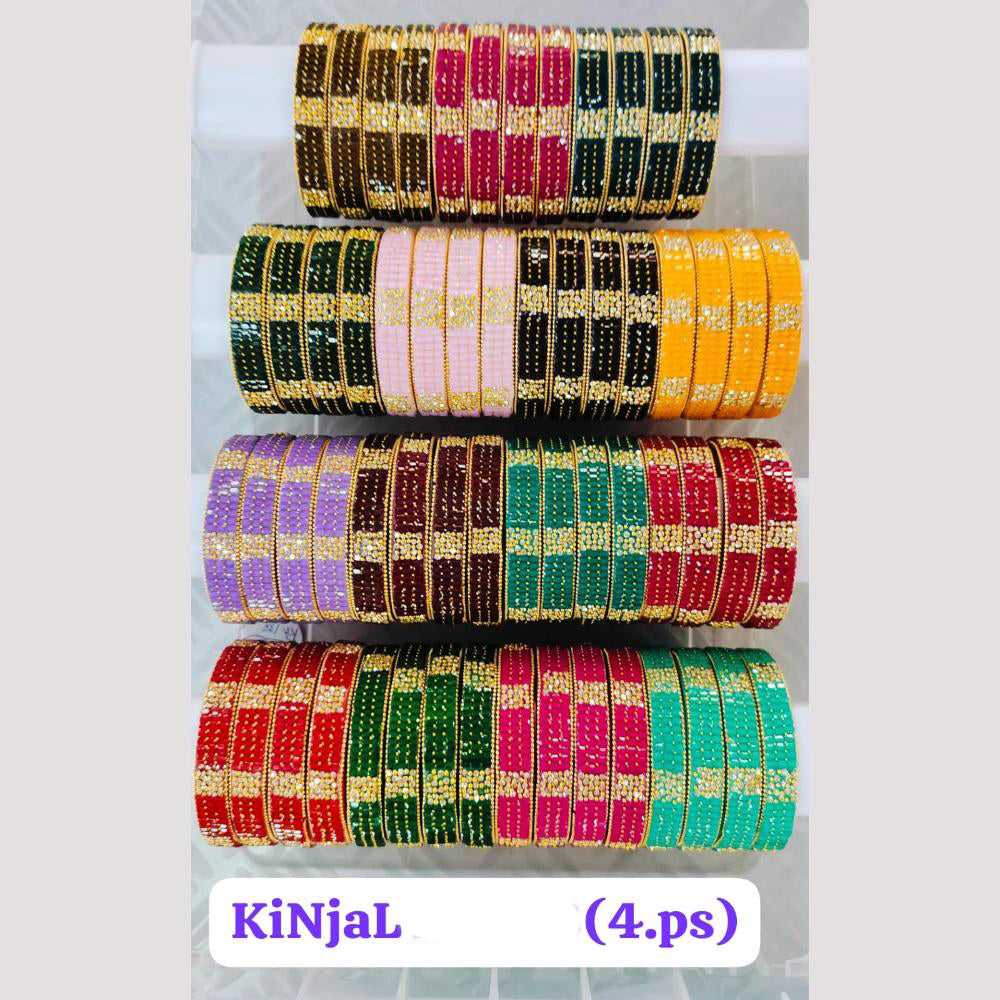 Chitra Bangles Multi Color Bangle (4 Piece In One Box)