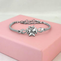 Urthn Silver Plated Austrian Stone Bracelet - 1400552 (Pack Of 6)