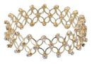 Urthn Gold Plated Trendy Adjustable / Stretchable Bracelet (Pack Of 6)