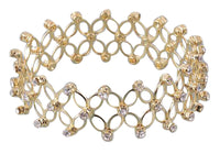 Urthn Gold Plated Trendy Adjustable / Stretchable Bracelet (Pack Of 6)