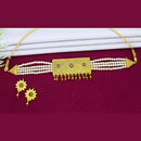 Mahavir Dye Gold Pearl Choker Necklace Set