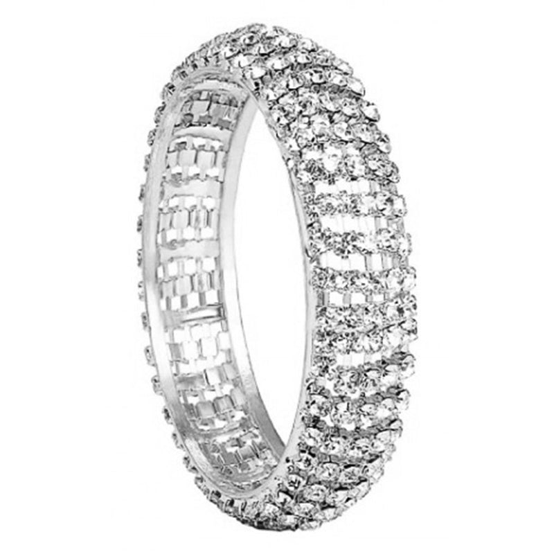 Darshana Jewels Silver  Plated Austrian Stone Kada