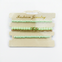 Urthn Traditional Layered Beads Bracelet Combo for Women(Pack of 3)