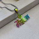 Urthn Silver Plated Mahakal Chain Pendant For Men - 1404609 (Pack Of 6)