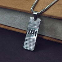 Urthn Silver Plated Ram Chain Pendant - 1404620 (Pack Of 6)