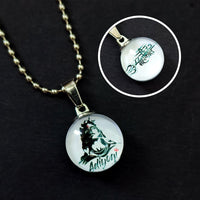 Urthn Adiyogi Lord Shiva Glass Pendant with Chain (Pack Of 6)