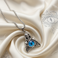 Urthn Evil Eye Of Sauron Skeleton Pendant With Chain(Pack of 6)