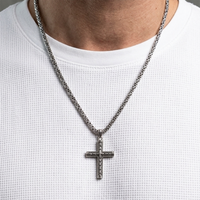 Urthn Cross Pendant With Chain(Pack of 6)