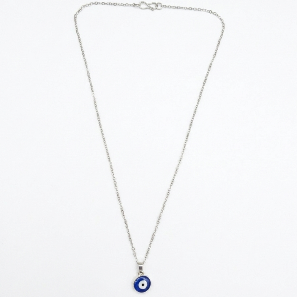 Urthn Silver-plated Chain Pendant featuring a Evil Eye(Pack of 6)