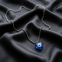 Urthn Lucky Evil Eye Chain Pendant  (Set of 6)