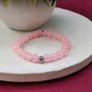 Urthn Pink Beads with Buddha Bracelet (Pack Of 6)