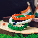 Urthn Tiranga Beads Bracelet Combo (Pack Of 6)