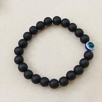 Urthn Black Beads Evil Eye Bracelet -1404790 (Pack Of 6)