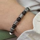 Urthn Black Beads Bracelet