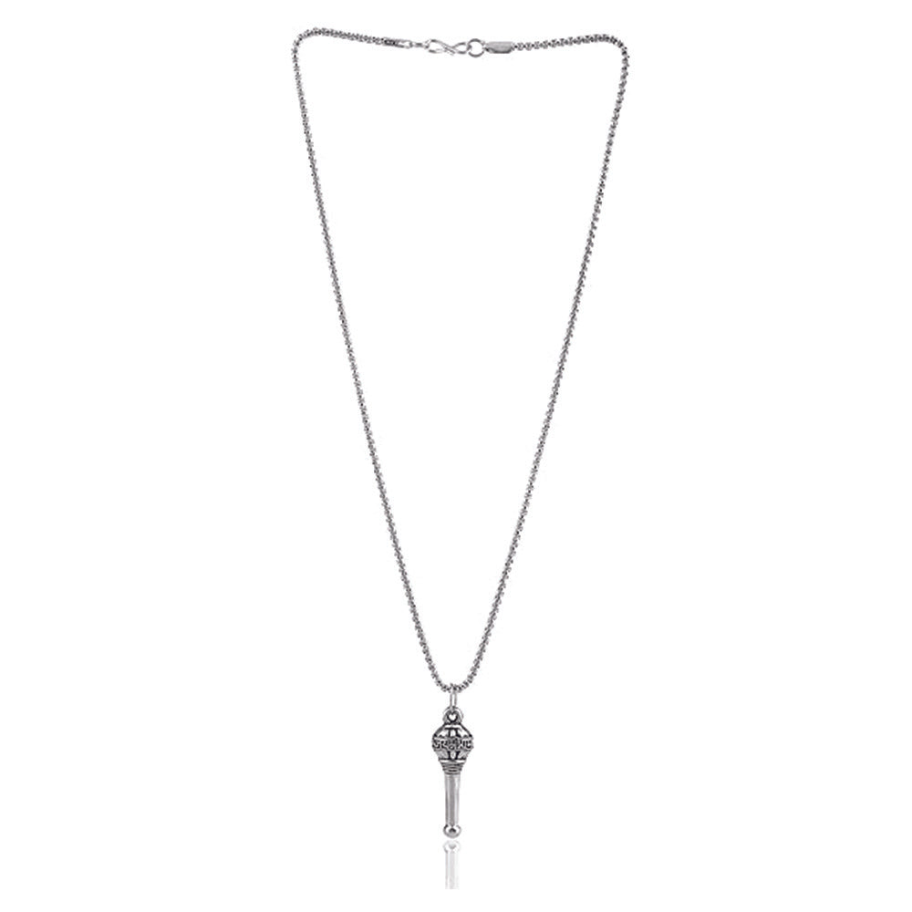 Urthn Oxidized Silver Plated Spiritual Gada Locket Pendant (Pack Of 6)