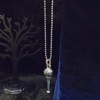 Urthn Oxidized Silver Plated Spiritual Gada Locket Pendant (Pack Of 6)