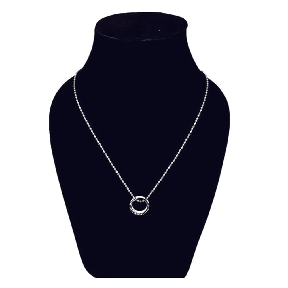 Urthn Round Shape Circle Ring Chain Pendant (Pack Of 6)