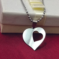 Urthn Heart Shaped Chain Pendant For Men And Women (Pack Of 6)