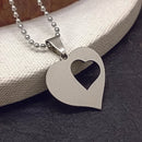 Urthn Heart Shaped Chain Pendant For Men And Women (Pack Of 6)