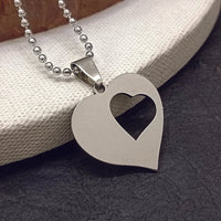 Urthn Heart Shaped Chain Pendant For Men And Women (Pack Of 6)