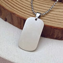 Urthn Rectangle Steel Chain Pendant For Men (Pack Of 6)