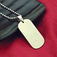 Urthn Rectangle Steel Chain Pendant For Men (Pack Of 6)