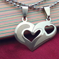 Urthn Heart Shape " I LOVE YOU " Chain Pendant- 1404877 (Pack Of 6)