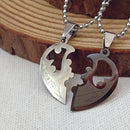 Urthn Heart Shape " I LOVE YOU " Chain Pendant- 1404878 (Pack Of 6)