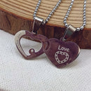 Urthn Heart Shape " Love You  "Chain Pendant- 1404880 (Pack Of 6)