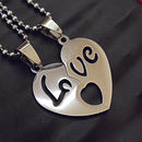 Urthn Heart Shape " Love"Chain Pendant- 1404881 (Pack Of 6)