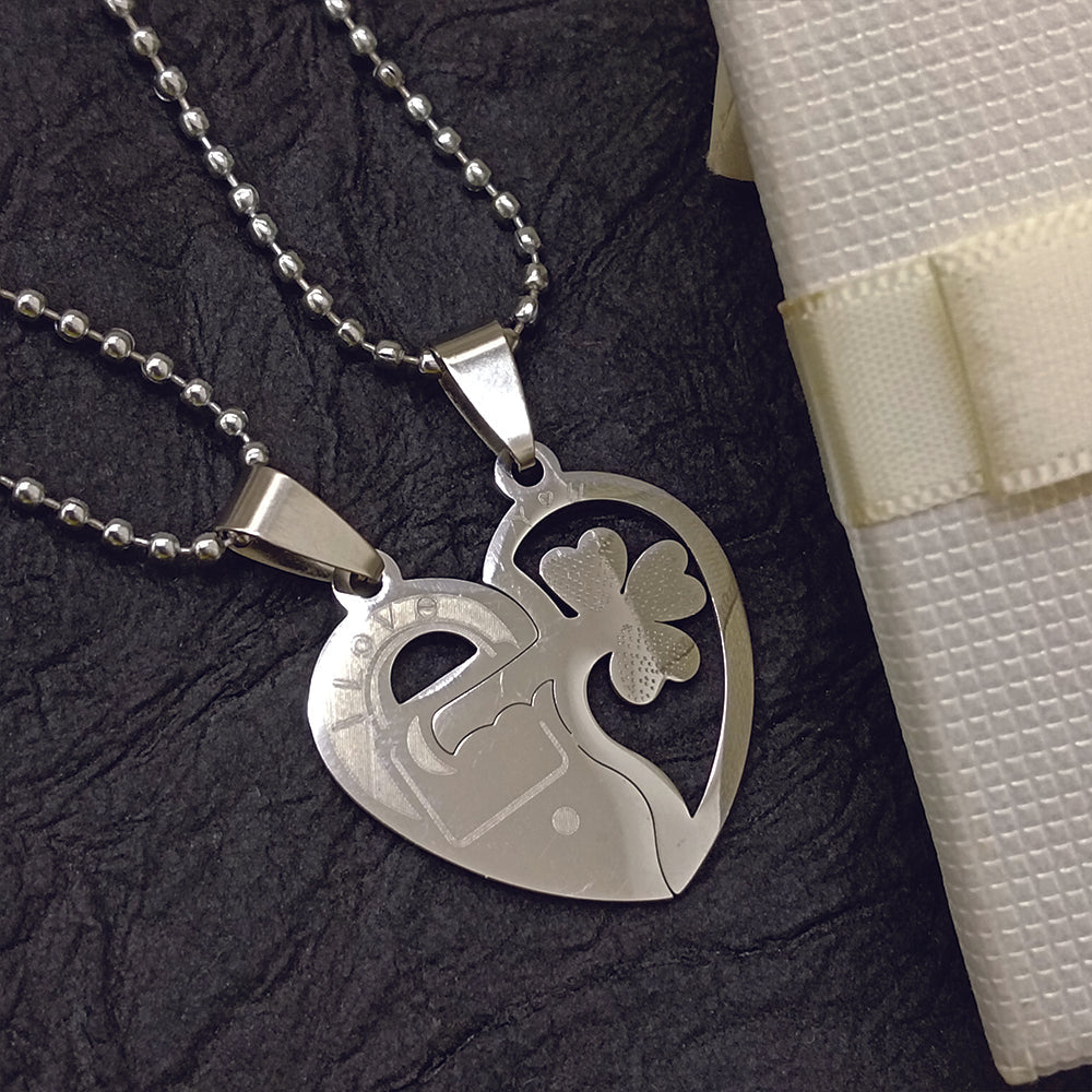 Urthn Heart Key " I LOVE YOU " Chain Pendant (Pack Of 6)